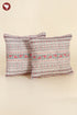 20s Cotton Cushion Cover in Floral Block Print