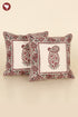 20s Cotton Cushion Cover in Paisley Floral Block Print