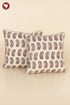 20s Cotton Cushion Cover in Paisley Floral Block Print