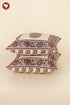 20s Cotton Cushion Cover in Paisley Floral Block Print
