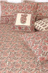 20s Cotton Cushion Cover in Paisley Floral Block Print