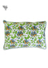 40s Cotton Pillow Cover in Floral Block Print