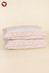 40s Cotton Pillow Cover in Floral Block Print