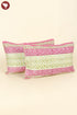40s Cotton Pillow Cover In Geometric Block Print