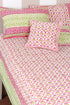 40s Cotton Pillow Cover In Geometric Block Print
