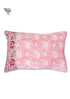 40s Cotton Pillow Cover in Floral Block Print