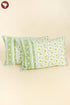 40s Cotton Pillow Cover in Floral Block Print