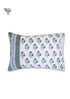 40s Cotton Pillow Cover in Block Print
