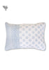 40s Cotton Pillow Cover in Block Print