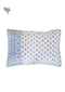40s Cotton Pillow Cover in Block Print