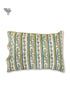 20’s Cotton Pillow Cover In Floral Block Print