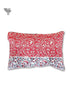 40s Cotton Pillow Cover in Floral Block Print