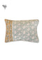40s Cotton Pillow Cover in Block Print