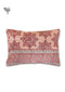 40s Cotton Pillow Cover in Block Print