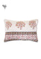 40s Cotton Pillow Cover in Block Print