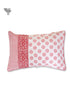 40s Cotton Pillow Cover in Block Print