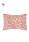 40s Cotton Pillow Cover in Block Print