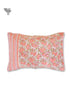 40s Cotton Pillow Cover in Block Print