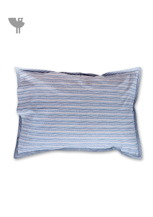 40s Cotton Pillow Cover In Striped Print