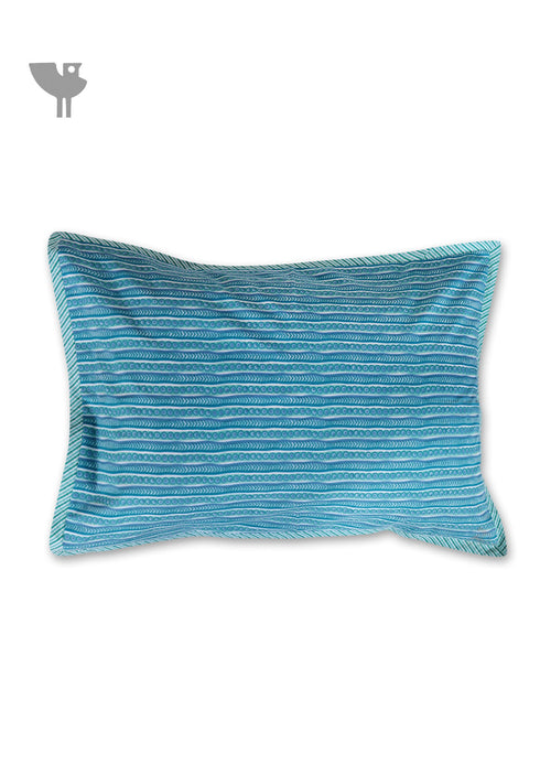 40s Cotton Pillow Cover In Striped Print