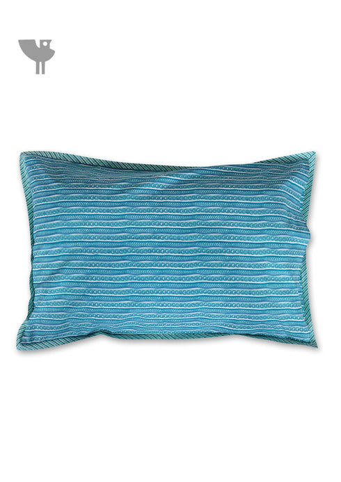 40s Cotton Pillow Cover In Striped Print