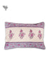40s Cotton Pillow Cover in Floral Block Print
