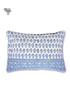 40s Cotton Pillow Cover in Block Print