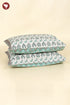 40s Cotton Pillow Cover in Block Print