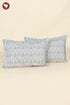 40s Cotton Pillow Cover in Block Print