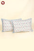 40s Cotton Pillow Cover in Block Print