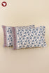 40s Cotton Pillow Cover in Floral Block Print
