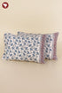 40s Cotton Pillow Cover in Floral Block Print