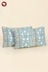 40s Cotton Pillow Cover in Block Print