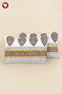 40s Cotton Pillow Cover in Geometric Block Print