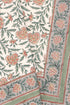 20s Cotton KING SIZE Bed Cover in Block Print