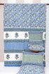 20s Cotton KING SIZE Bed Cover In Block Print