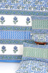 20s Cotton KING SIZE Bed Cover In Block Print