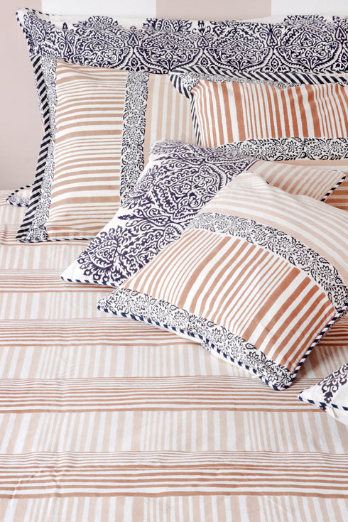 20s Cotton KING SIZE Bed Cover In Block Print