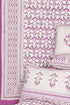 20s Cotton KING SIZE Cover in Floral Block Print