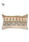 20s Cotton Lumbar Cushion Cover In Block Print