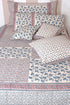 20s Cotton Cushion Cover in Floral Block Print