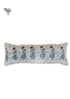 20s Cotton Lumbar Cushion Cover In Block Print