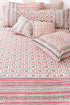 20s Cotton Lumber Cushion Cover in Floral Block Print