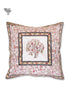 20s Cotton Cushion Cover in Block Print with Piping