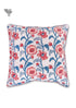 20s Cotton Cushion Cover in Floral Block Print