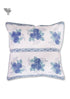 20s Cotton Cushion Cover in Floral Block Print