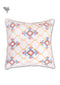 20s Cotton Cushion Cover in Block Print with Piping