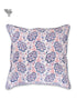 20s Cotton Cushion Cover in Floral Block Print