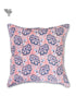 20s Cotton Cushion Cover in Floral Block Print