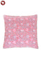 20s Cotton Cushion Cover in Floral Block Print